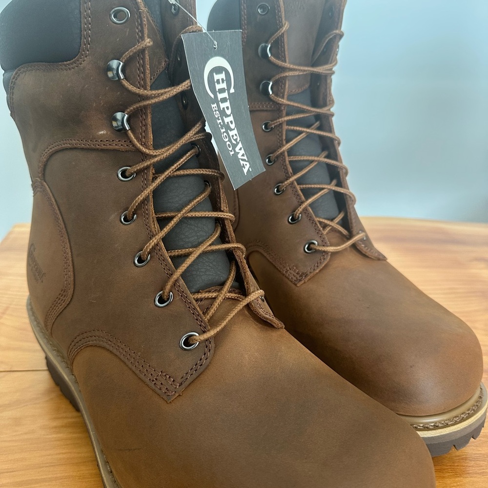 Chippewa Hador Tough Bark | Size 9.5 | 8” Oblique Steel Logger | NWT - Picture 3 of 7